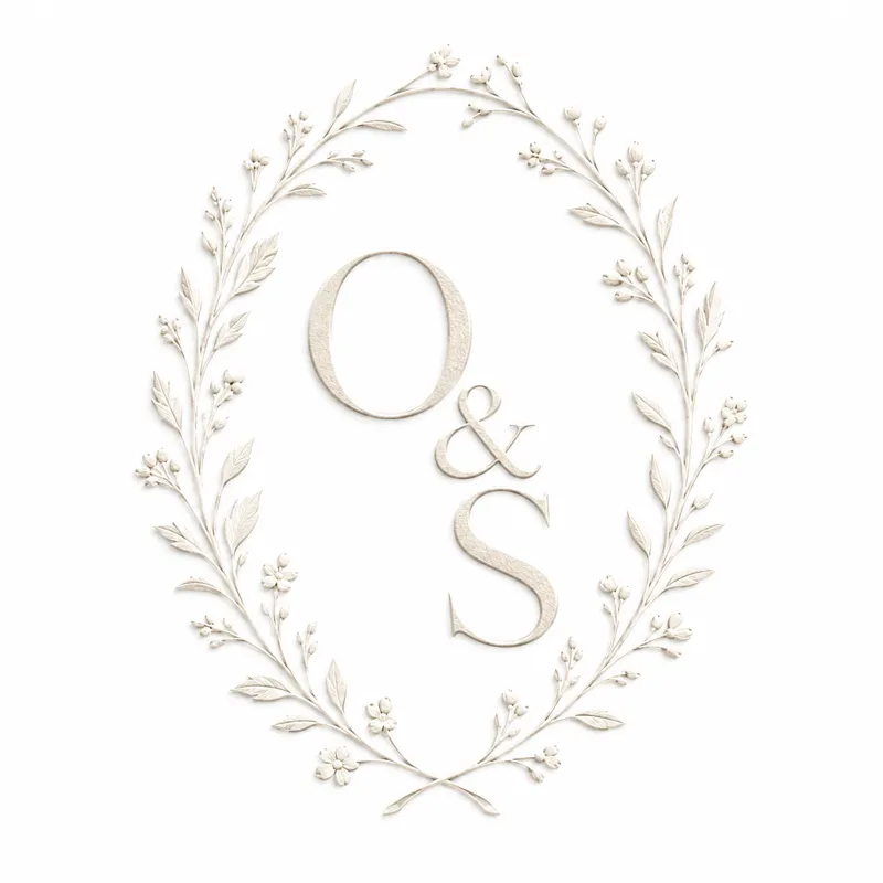 O and S botanical monogram